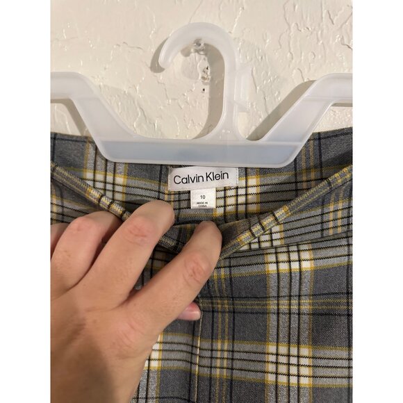 Calvin Klein Women’s Pull On Comfort Stretch Plaid Pants - Picture 8 of 11